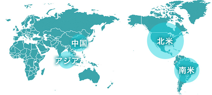 海外グループ会社 日本地図